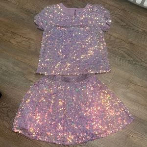 Girls sequin set